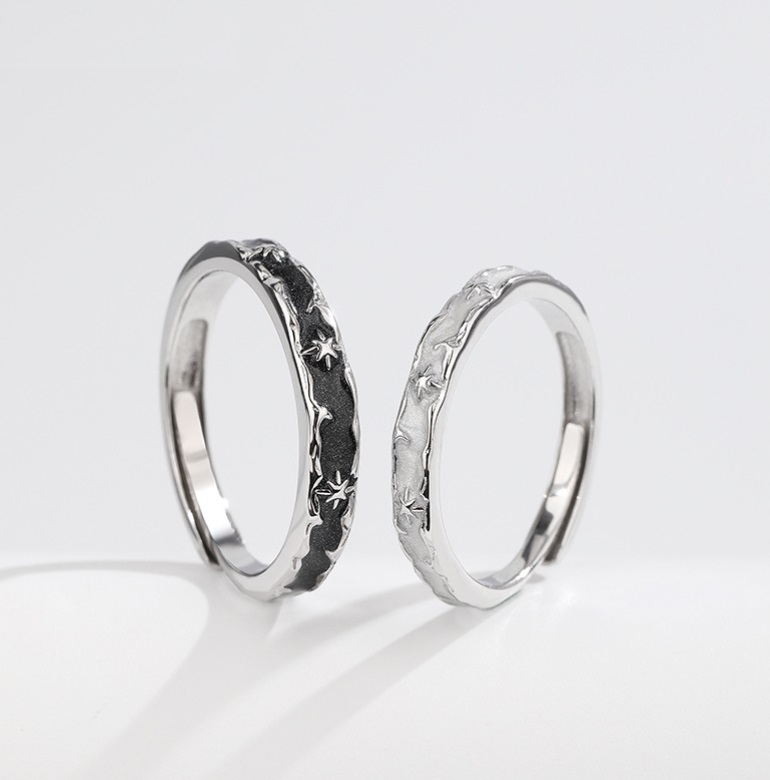 925 Sterling Silver Couple Rings